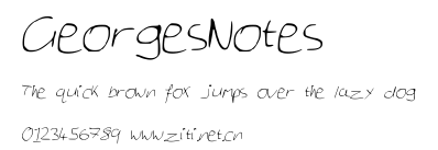 GeorgesNotes.ttf字體轉換器圖片