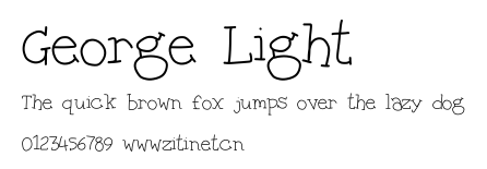 George Light.ttf字體轉換器圖片