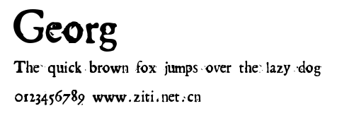 Georg.ttf字體轉換器圖片