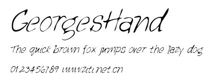 GeorgesHand.ttf字體轉換器圖片