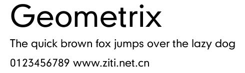 Geometrix.ttf字體轉換器圖片