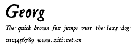 Georg.ttf字體轉換器圖片