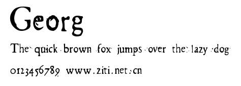 Georg.ttf字體轉換器圖片