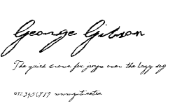 George Gibson.ttf字體轉換器圖片