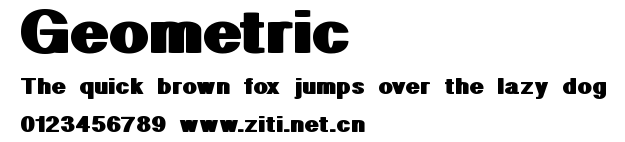 Geometric.ttf字體轉換器圖片