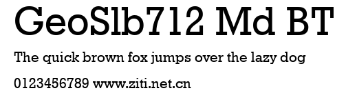 GeoSlb712 Md BT.ttf字體轉換器圖片