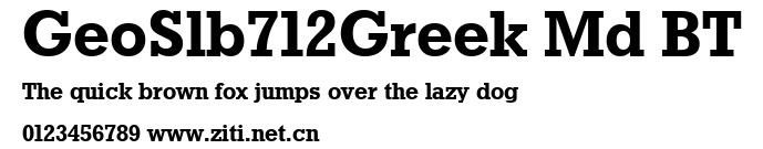 GeoSlb712Greek Md BT.ttf字體轉換器圖片