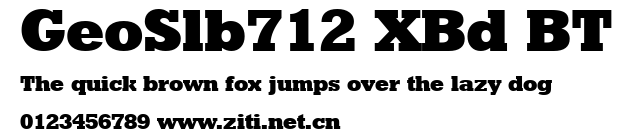 GeoSlb712 XBd BT.ttf字體轉換器圖片
