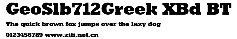 GeoSlb712Greek XBd BT.ttf字體轉換器圖片