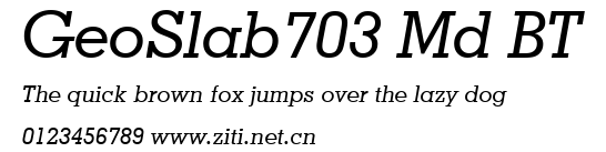 GeoSlab703 Md BT.ttf字體轉換器圖片