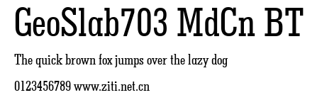 GeoSlab703 MdCn BT.ttf字體轉換器圖片