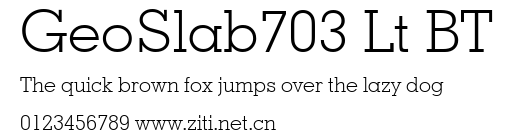 GeoSlab703 Lt BT.ttf字體轉換器圖片