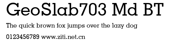 GeoSlab703 Md BT.ttf字體轉換器圖片