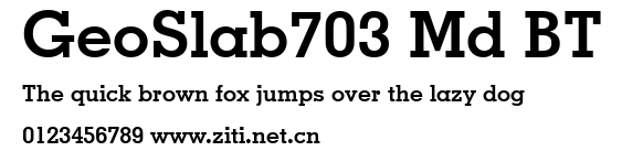 GeoSlab703 Md BT.ttf字體轉換器圖片
