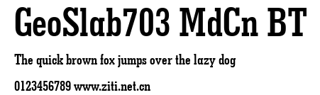 GeoSlab703 MdCn BT.ttf字體轉換器圖片