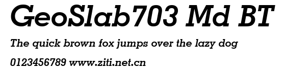 GeoSlab703 Md BT.ttf字體轉換器圖片