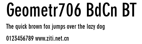 Geometr706 BdCn BT.ttf字體轉換器圖片