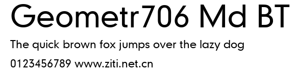 Geometr706 Md BT.ttf字體轉換器圖片