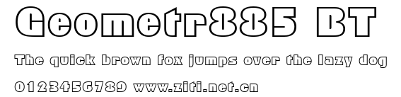 Geometr885 BT.ttf字體轉換器圖片