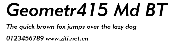 Geometr415 Md BT.ttf字體轉換器圖片