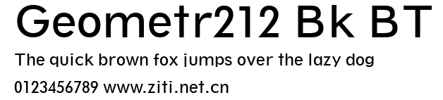 Geometr212 Bk BT.ttf字體轉換器圖片