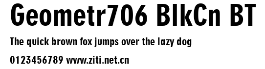 Geometr706 BlkCn BT.ttf字體轉換器圖片