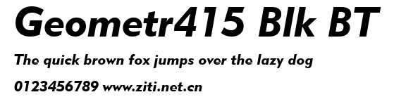Geometr415 Blk BT.ttf字體轉換器圖片