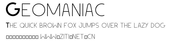 Geomaniac.otf字體轉換器圖片