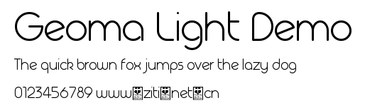 Geoma Light Demo.otf字體轉換器圖片
