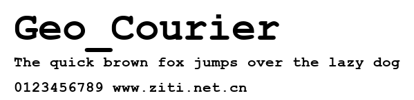 Geo_Courier.ttf字體轉換器圖片