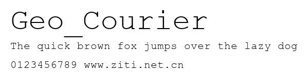 Geo_Courier.ttf字體轉換器圖片