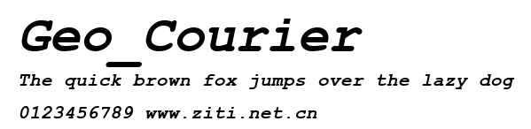 Geo_Courier.ttf字體轉換器圖片