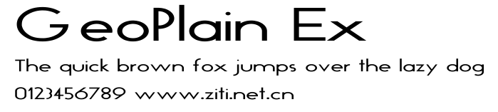 GeoPlain Ex.ttf字體轉換器圖片