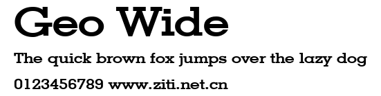 Geo Wide.ttf字體轉換器圖片