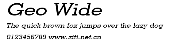 Geo Wide.ttf字體轉換器圖片