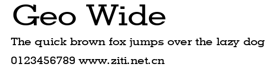 Geo Wide.ttf字體轉換器圖片