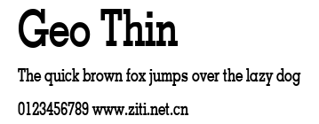 Geo Thin.ttf字體轉換器圖片