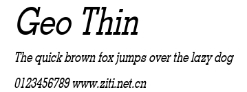 Geo Thin.ttf字體轉換器圖片