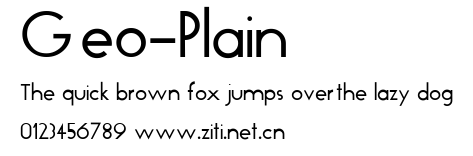 Geo-Plain.ttf字體轉換器圖片