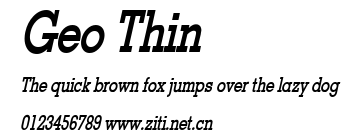 Geo Thin.ttf字體轉換器圖片