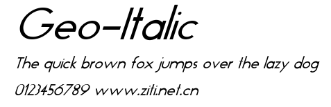 Geo-Italic.ttf字體轉換器圖片