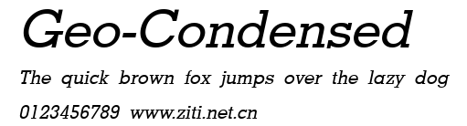 Geo-Condensed.ttf字體轉換器圖片