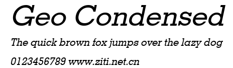 Geo Condensed.ttf字體轉換器圖片