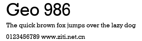 Geo 986.ttf字體轉換器圖片