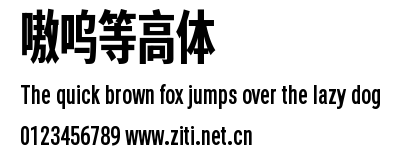 嗷嗚等高體.ttf