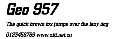 Geo 957.ttf字體轉換器圖片
