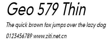 Geo 579 Thin.ttf字體轉換器圖片