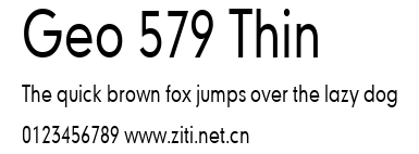Geo 579 Thin.ttf字體轉換器圖片