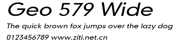 Geo 579 Wide.ttf字體轉換器圖片