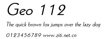 Geo 112.ttf字體轉換器圖片